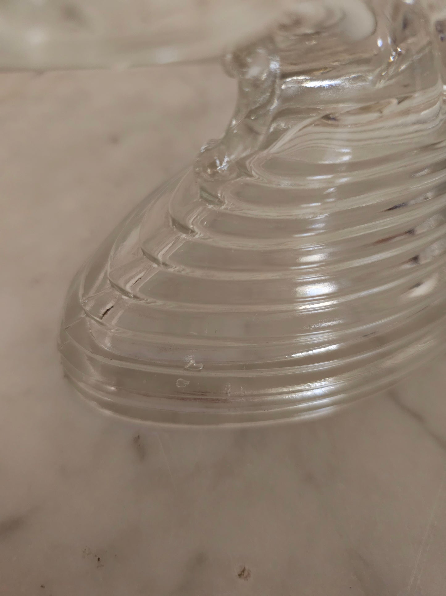 Vintage LE Smith Double Arm Glass Candle Holder