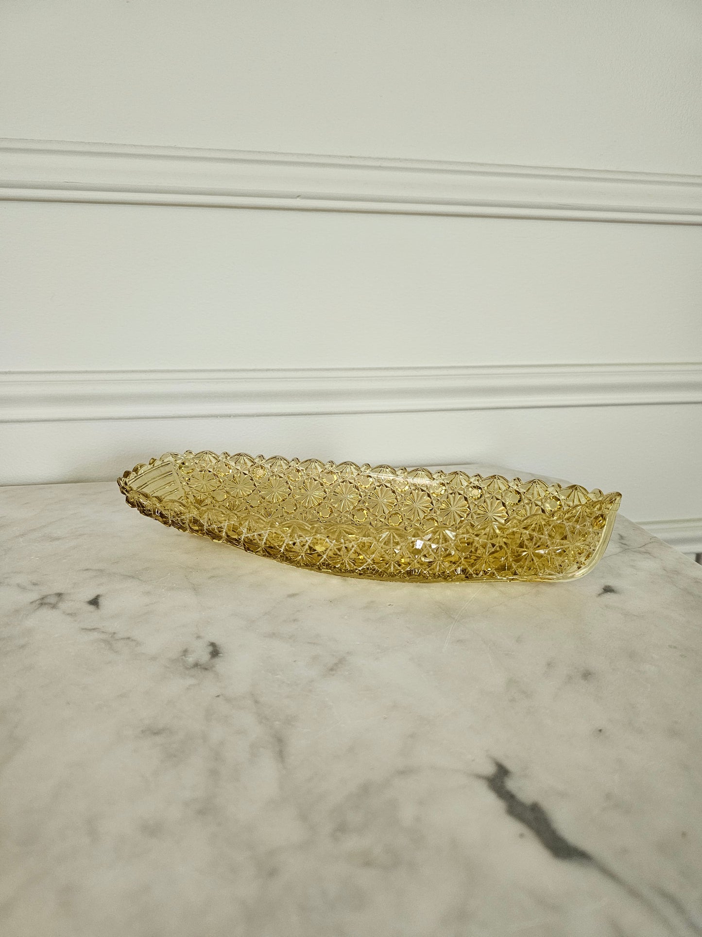 Vintage Yellow Daisy & Button Pickle Yacht