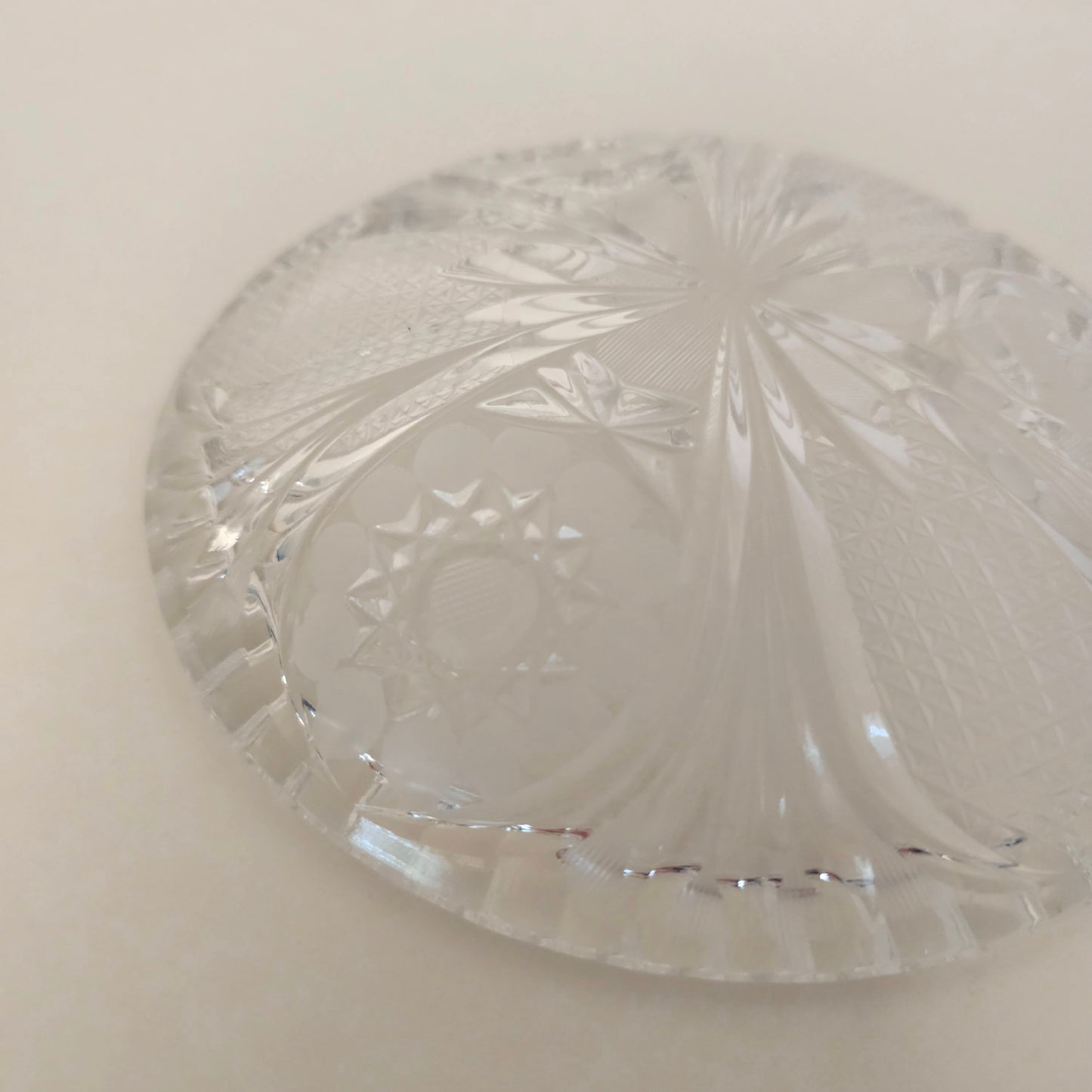 Vintage Cut Crystal Dish